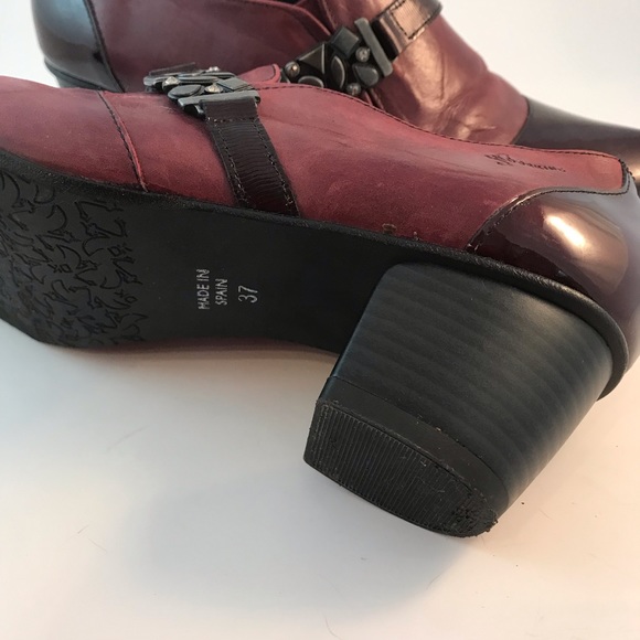 Beautiful Dorking Tirana Slip on Shoe. Size 37 Burgandy - Picture 4 of 11